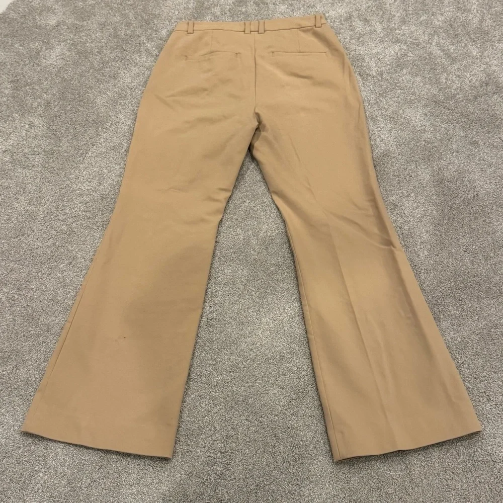 Vince Cotton Stretch Bootcut Trouser Khaki Tan Brown size 6